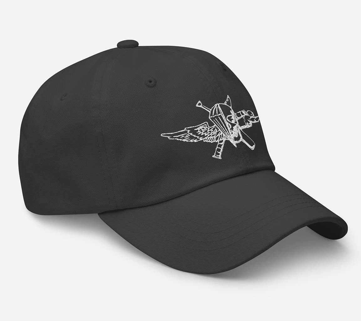 Embroidered USMC Recon Jack Dad Hat | Embroidered Premium Dad Hat featuring the USMC Recon Jack