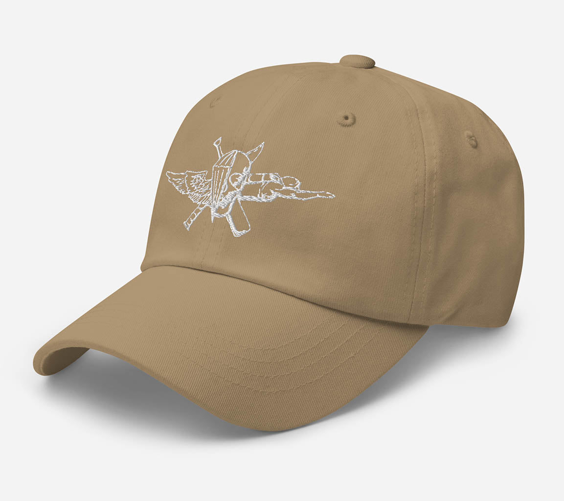 Embroidered USMC Recon Jack Dad Hat | Embroidered Premium Dad Hat featuring the USMC Recon Jack