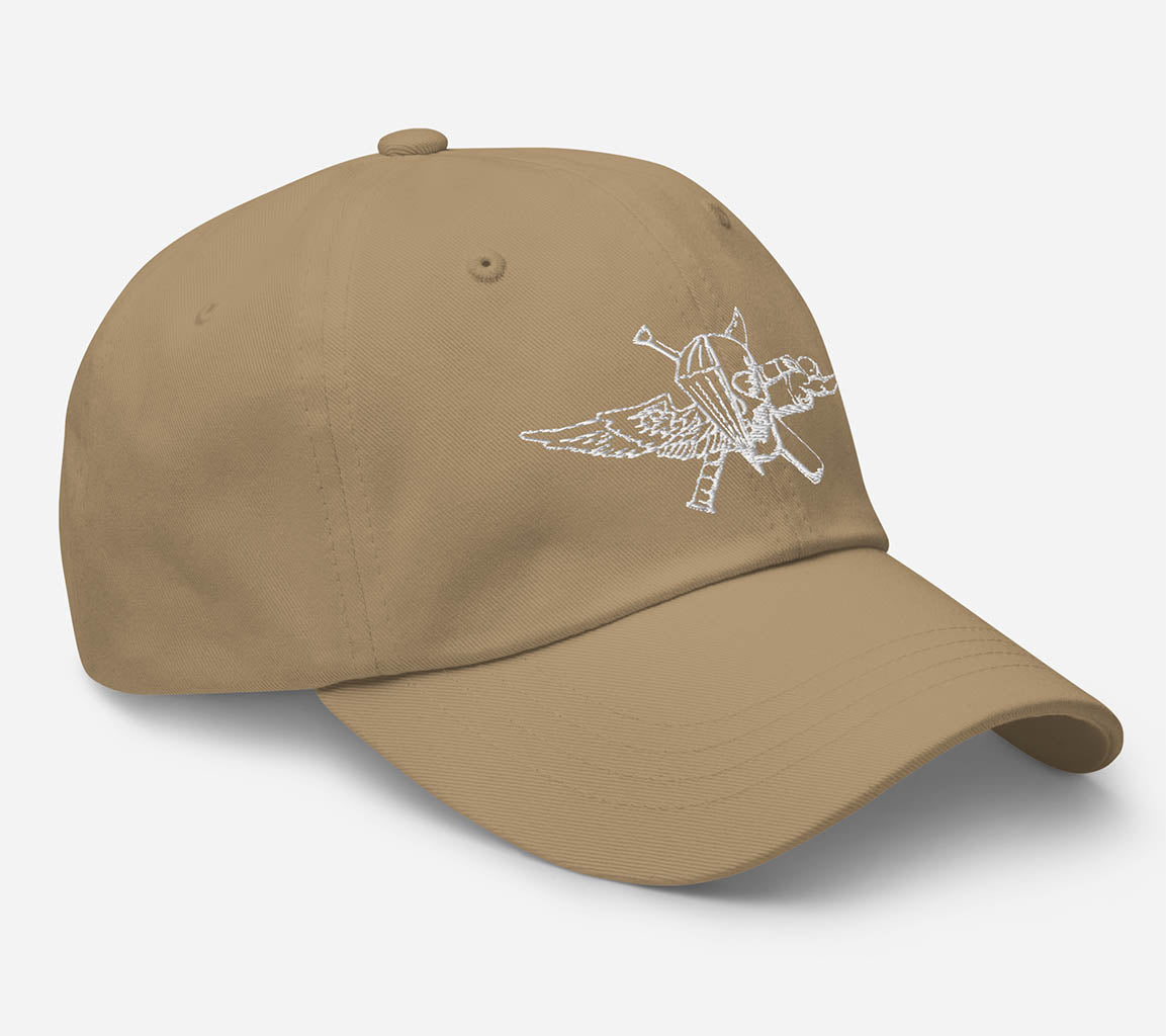 Embroidered USMC Recon Jack Dad Hat | Embroidered Premium Dad Hat featuring the USMC Recon Jack