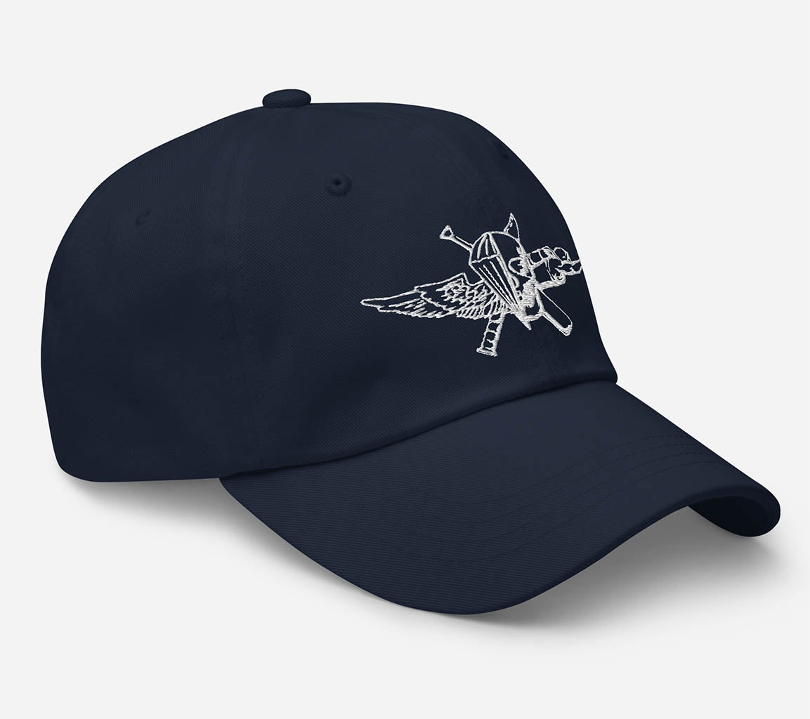 Embroidered USMC Recon Jack Dad Hat | Embroidered Premium Dad Hat featuring the USMC Recon Jack