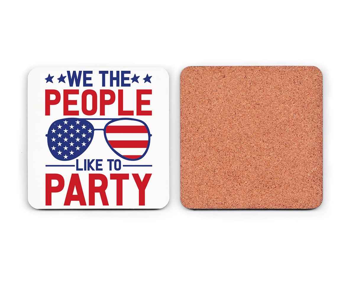 We The People Like to Party SVG For Cricut & Silhouette | Featuring Am | Featuring American Flag Aviator Glasses