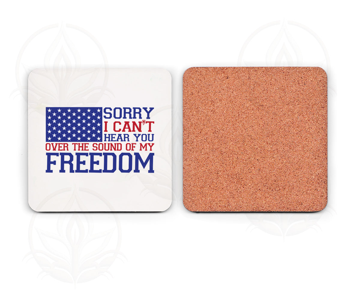 Sorry I Can't Hear You Over the Sound of My Freedom SVG Digital File:  | SVG, PNG, DXF, JPG, PDF, WebP