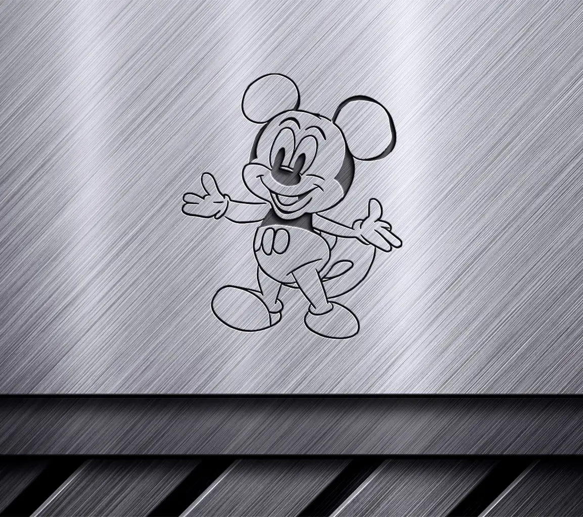 Mickey Mouse Line Art SVG -  Disneyland Illustration SVG