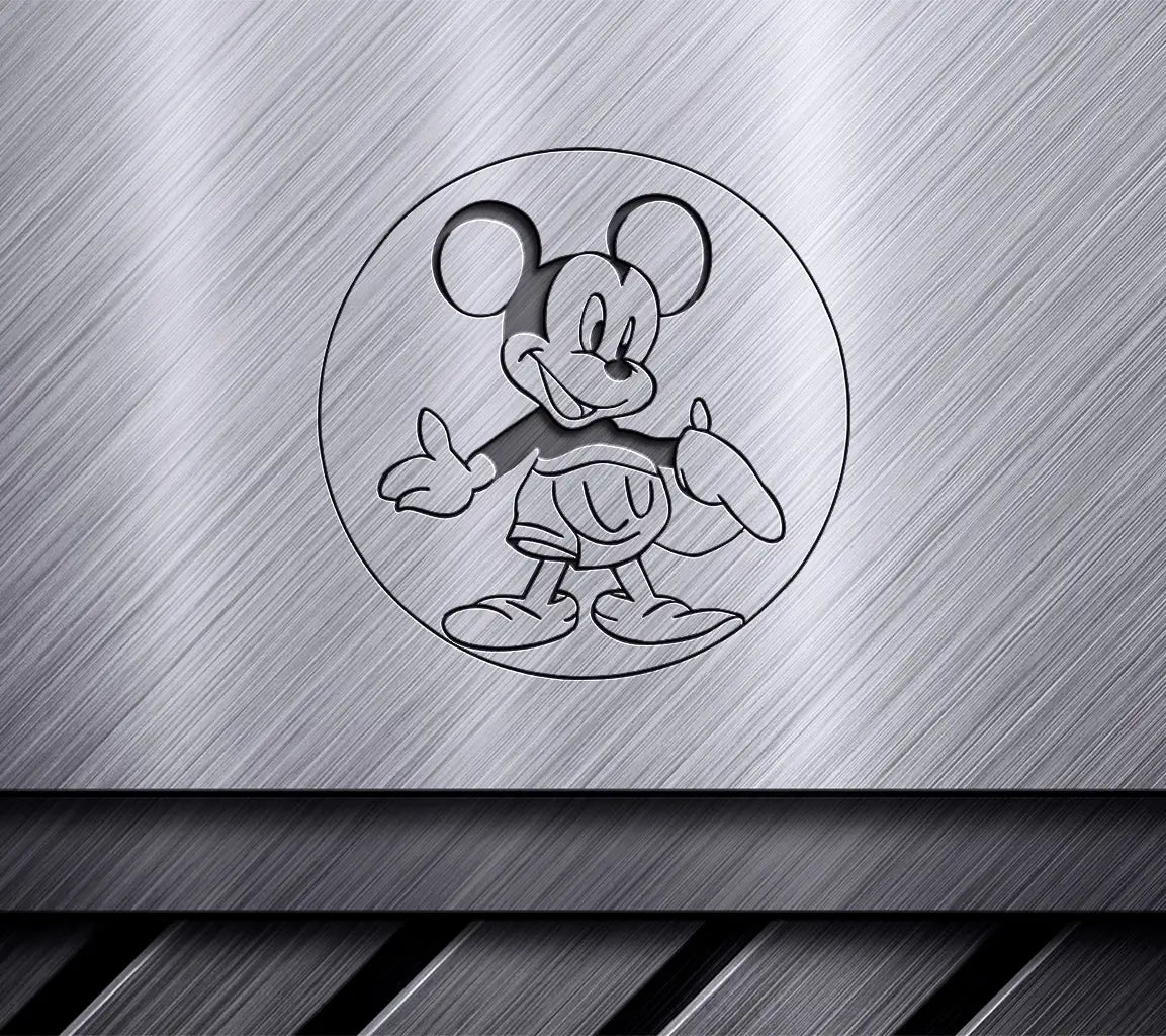 Mickey Mouse Thumbs Up Line Art SVG -  Disneyland Illustration SVG