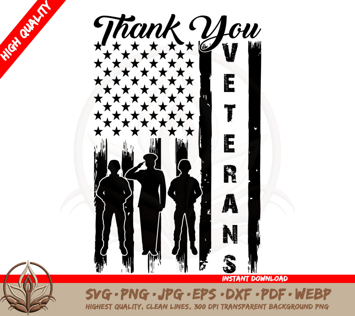 Thank You Veterans SVG | Honoring Military Service | Honoring Military Service