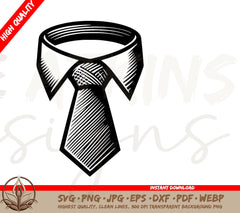 Business Shirt and Tie SVG Digital Download - Includes SVG and PNG Files