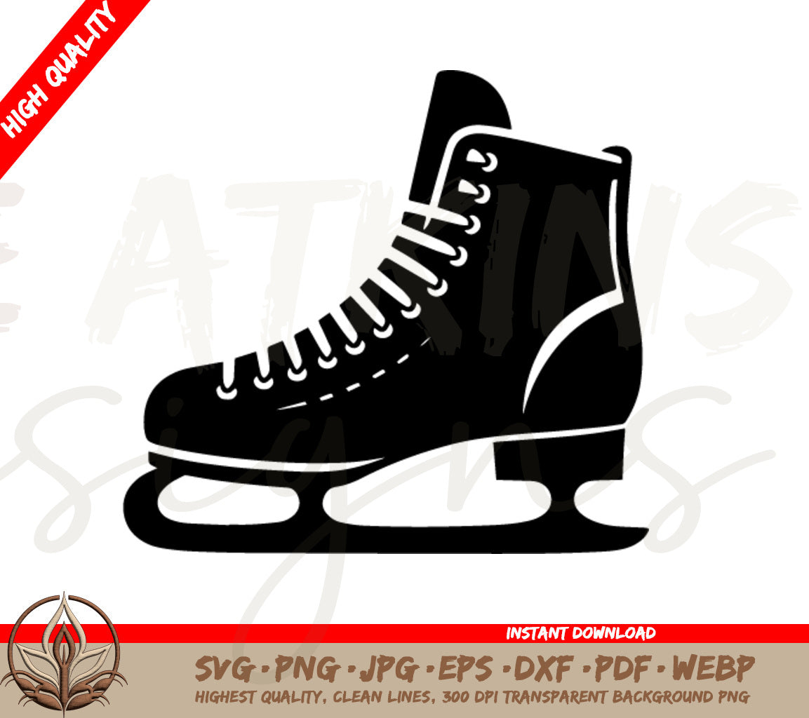 Ice Skate Digital Download SVG PNG