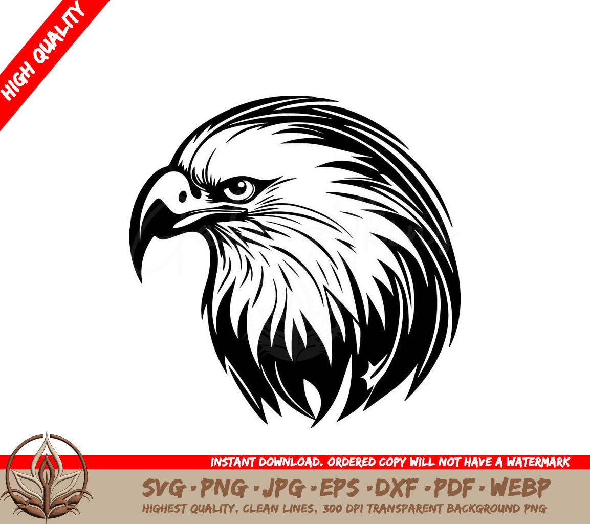 Eagle Head Silhouette SVG 