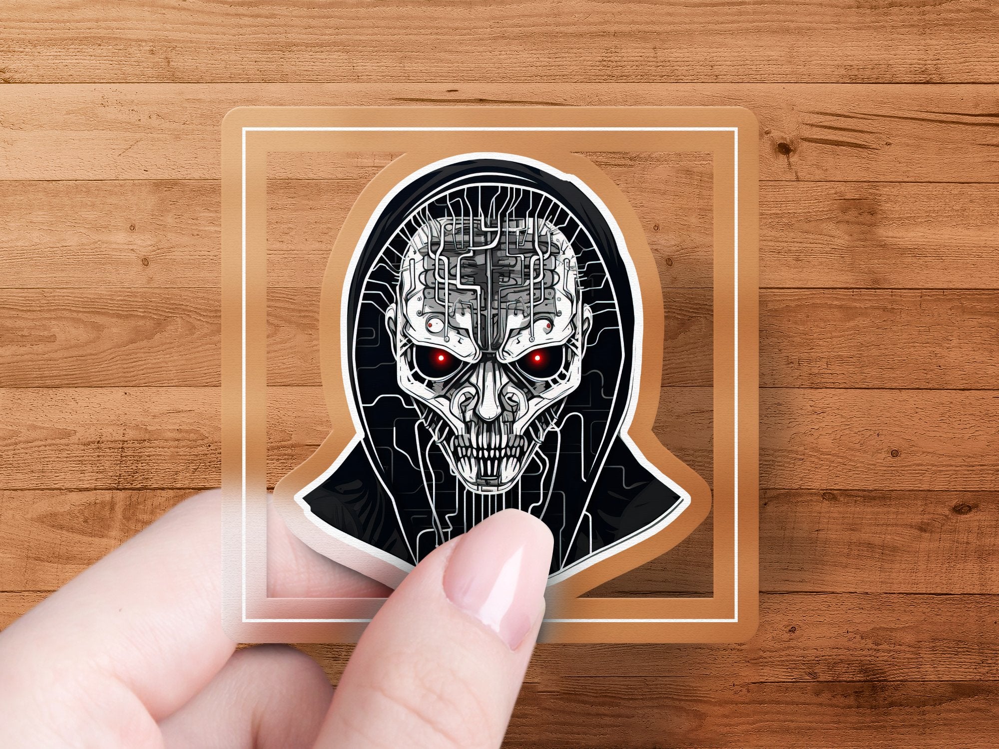 cyberpunk skull red eyes cross head laptop sticker, macbook sticker, m | cyberpunk skull red eyes cross head laptop sticker, macbook sticker, mac decal, laptop skin, macbook pro