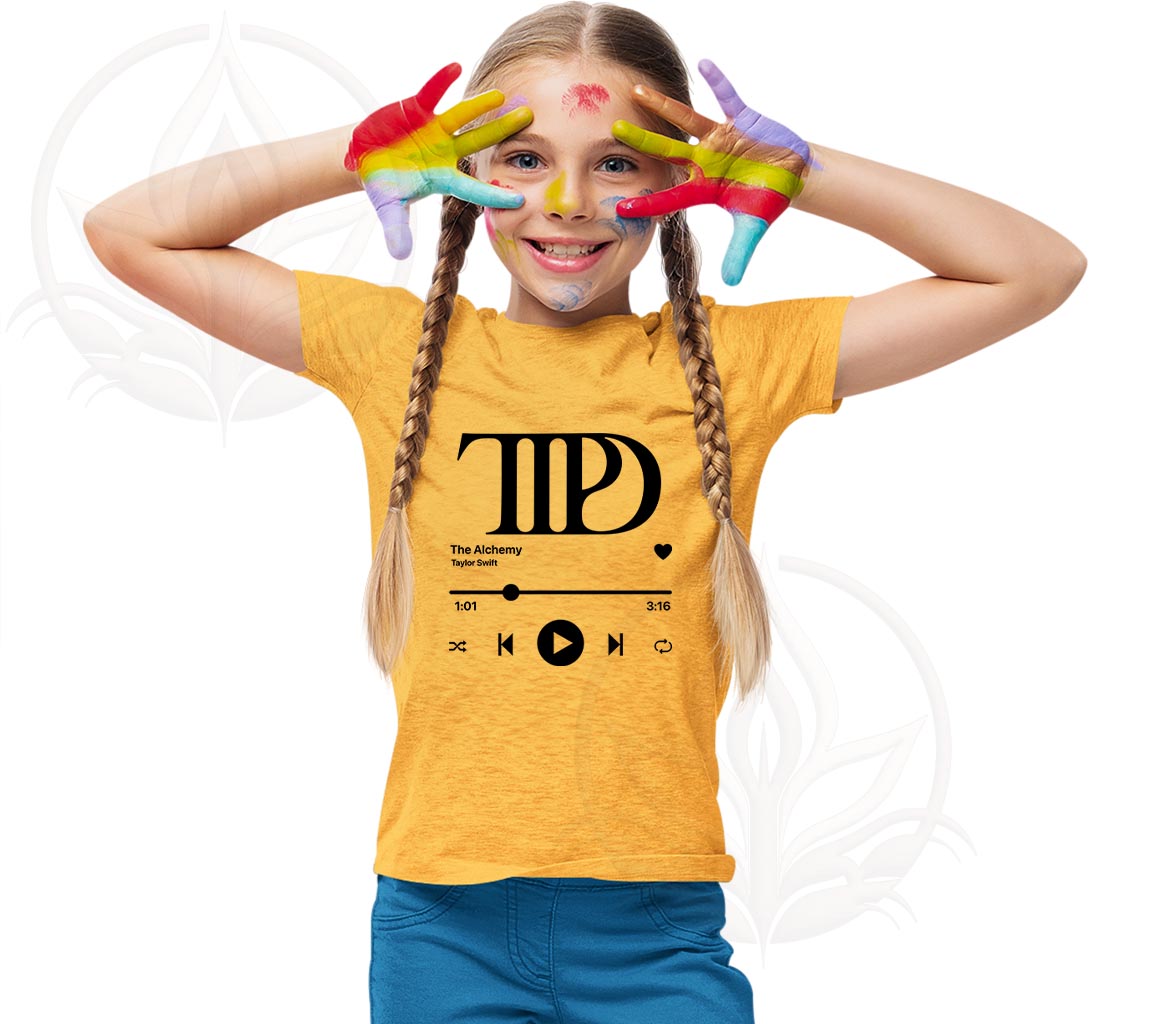 Taylor Swift TTPD Shirt For Kids | The Alchemy Inspired by TTPD Album Gold