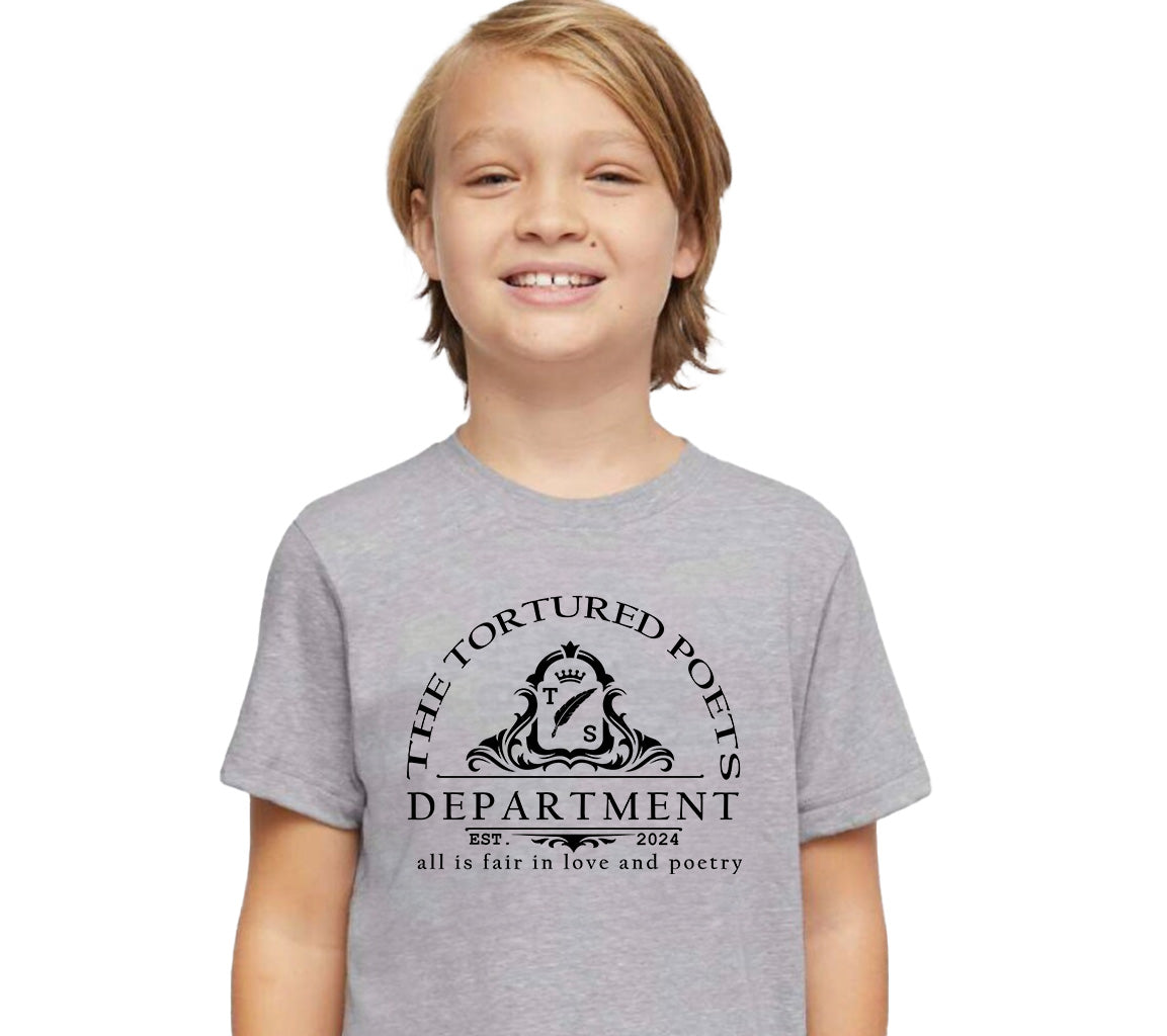 TTPD T-Shirt For Kids | TTPD New Album T-shirt for Kids | The Tortured | Tortured Poets Department