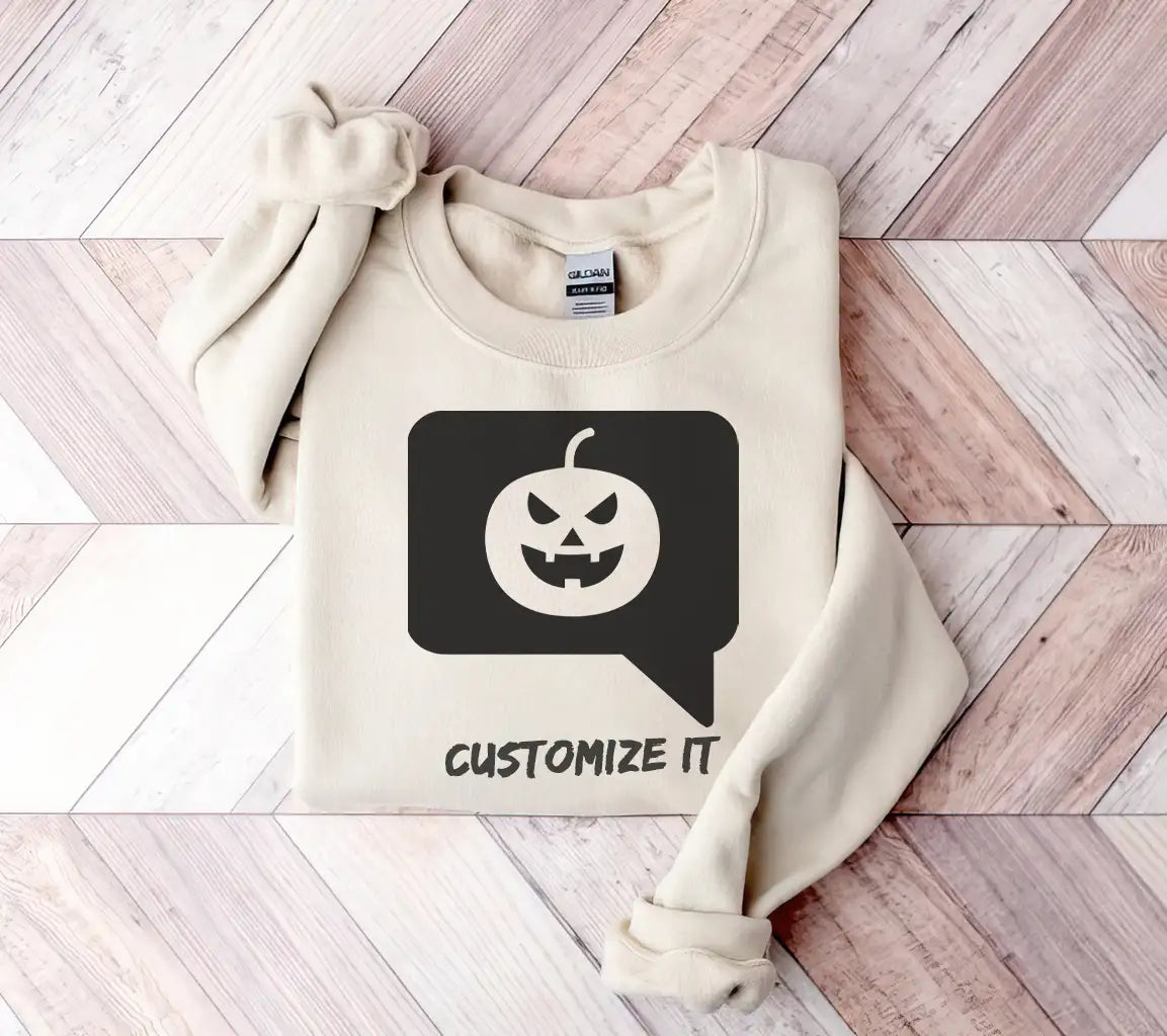 Halloween Pumpkin Speech Bubble SVG -  Chat Icon SVG