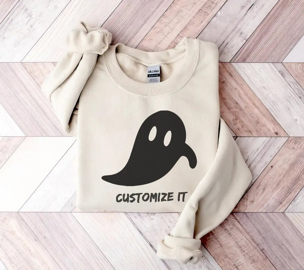 Halloween Ghost Silhouette SVG - Big Eyes,  SVG