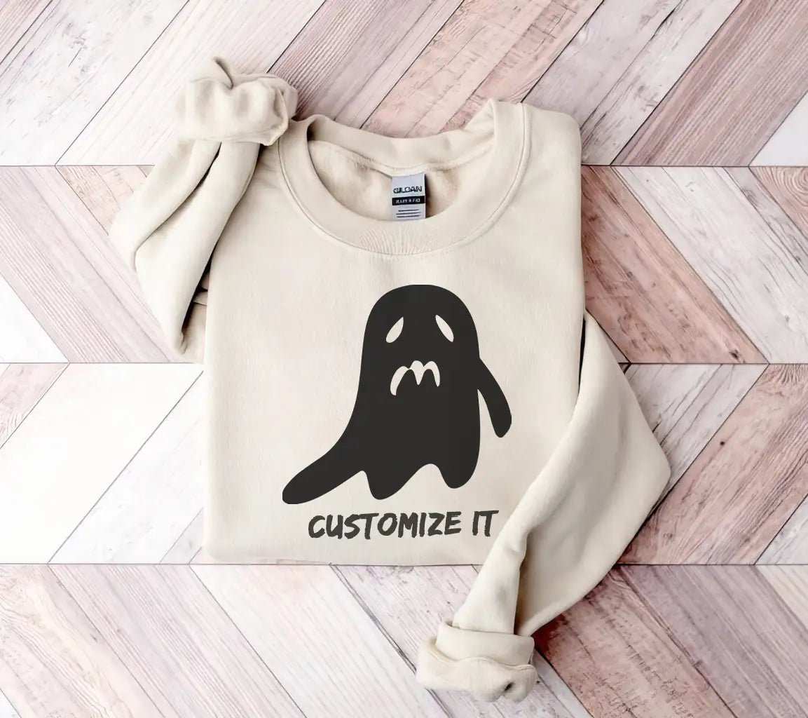 Halloween Ghost Silhouette with Letter M SVG SVG