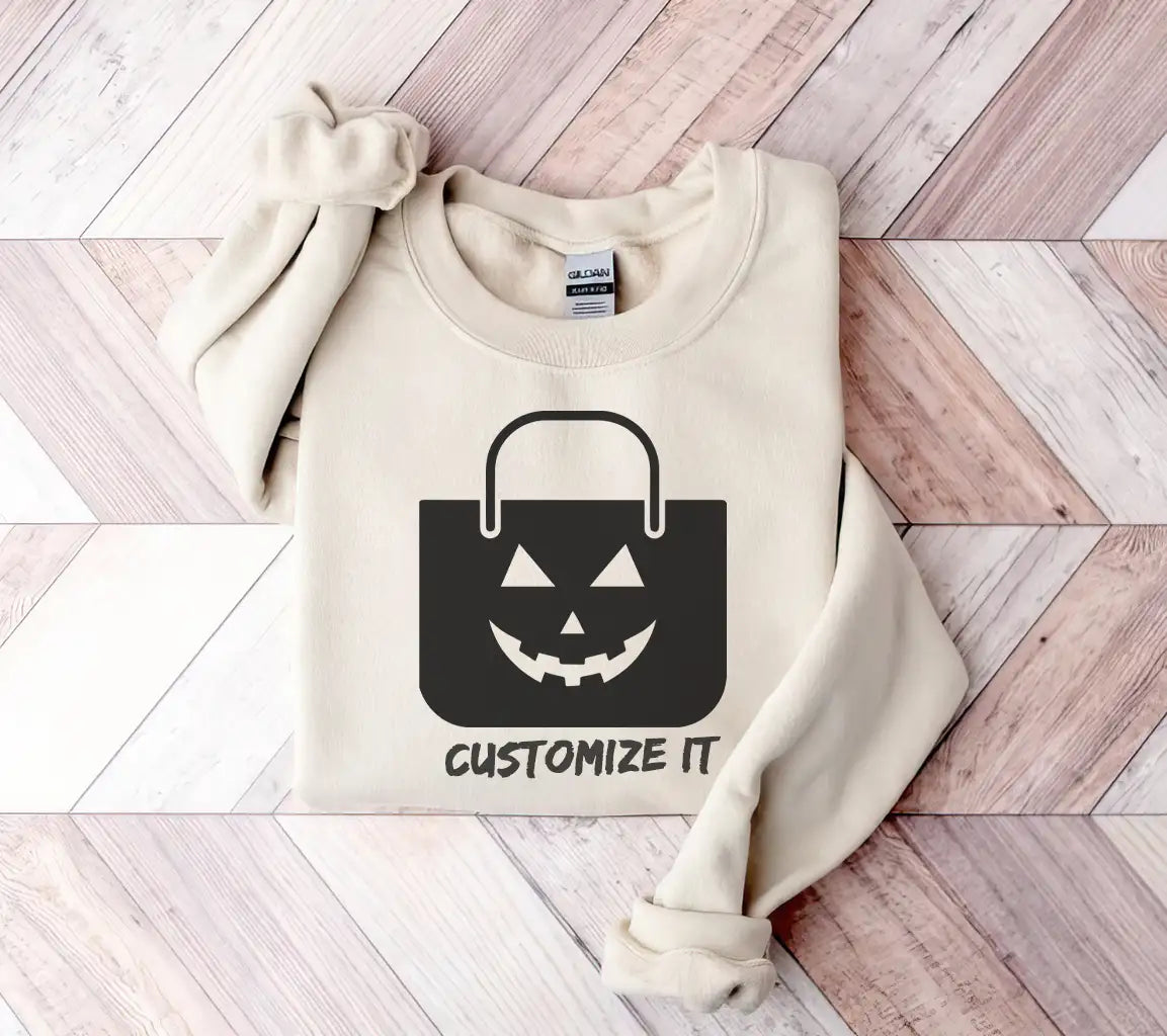 Halloween Pumpkin Face Black Bag SVG Icon SVG