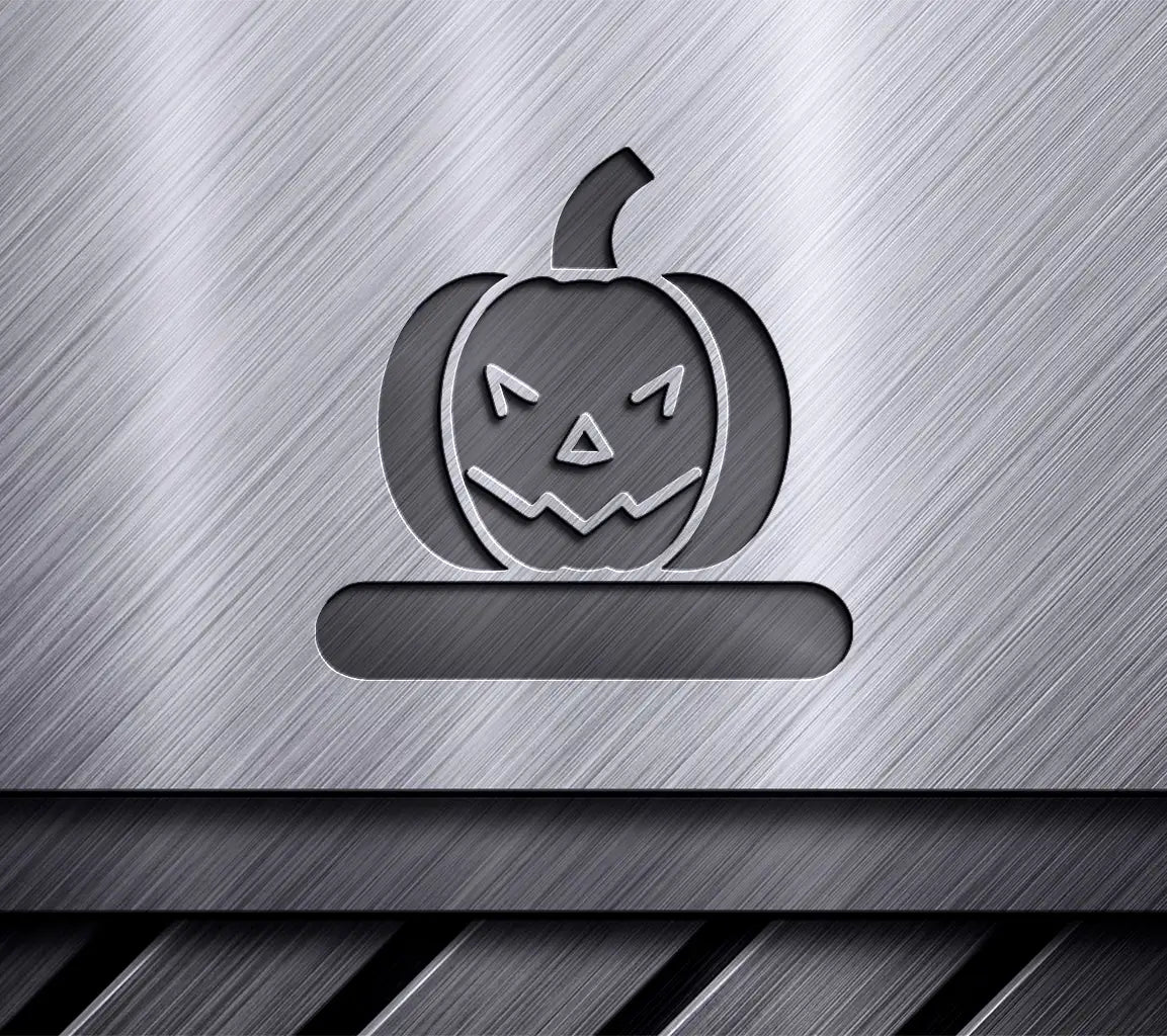 Angry Pumpkin Silhouette Halloween SVG SVG