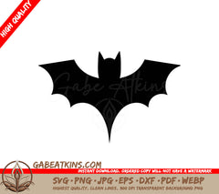 Halloween Bat Silhouette SVG -  Pictogram SVG