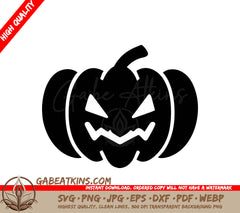 Halloween Pumpkin Silhouette SVG -  Batman Design SVG