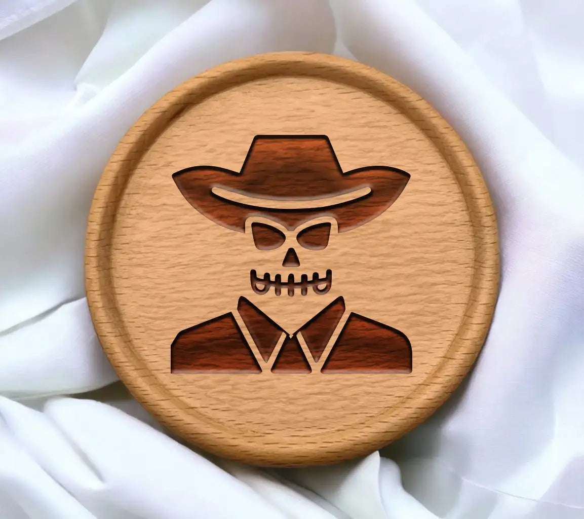 Cowboy Hat Silhouette SVG - Halloween Icon SVG