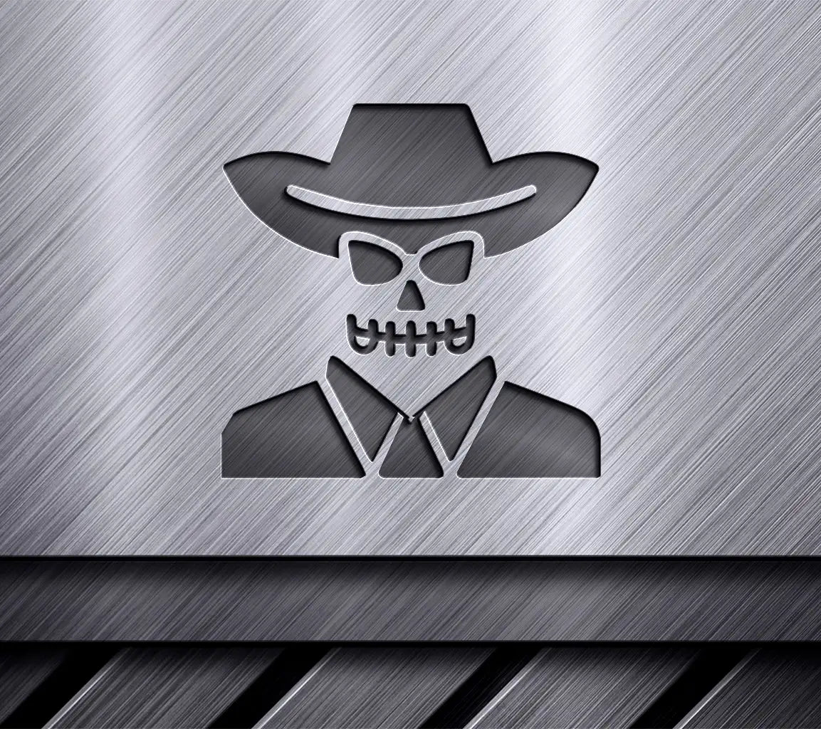 Cowboy Hat Silhouette SVG - Halloween Icon SVG