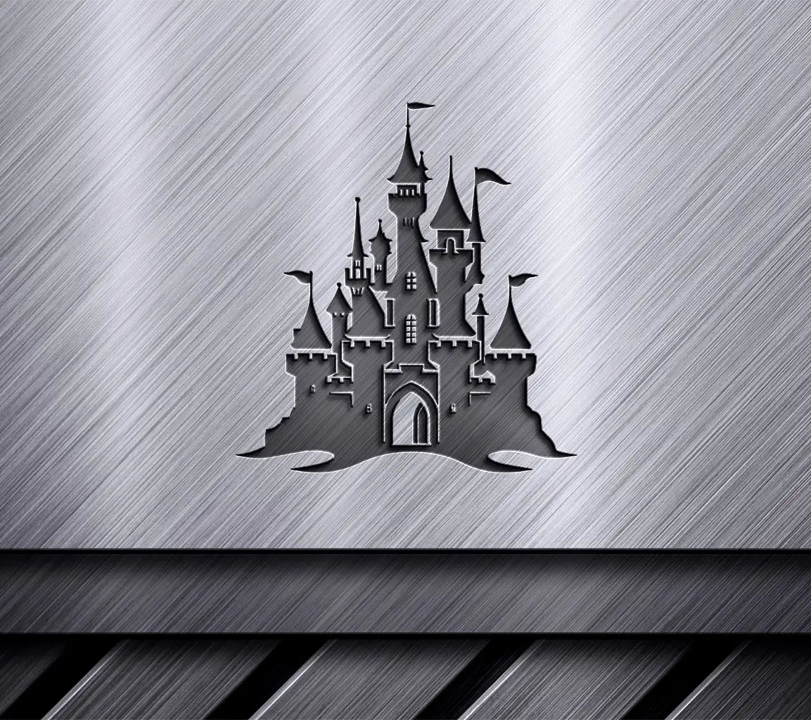 Haunting Castle Silhouette SVG -  Hilltop Design SVG