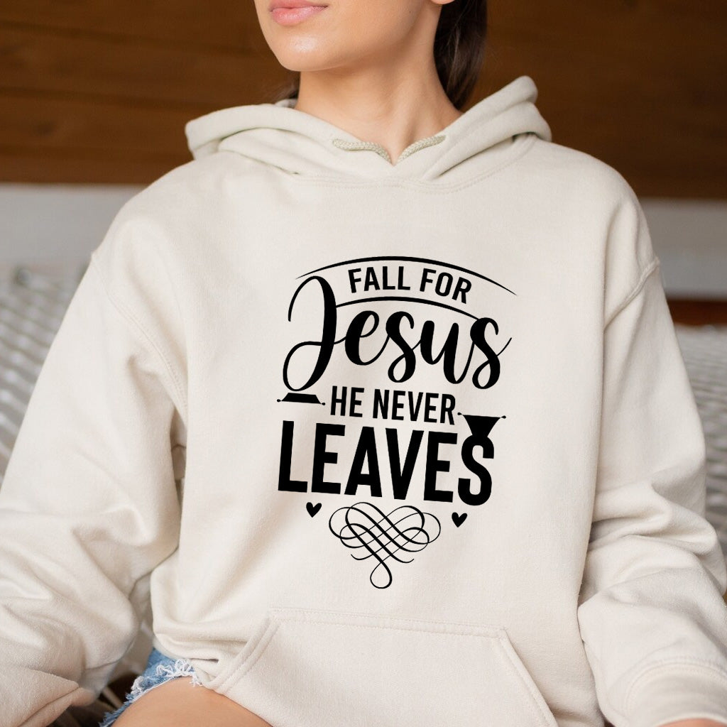 Fall for Jesus, He Never Leaves SVG Digital Files for Cricut and Silho | Leaves SVG Digital Files