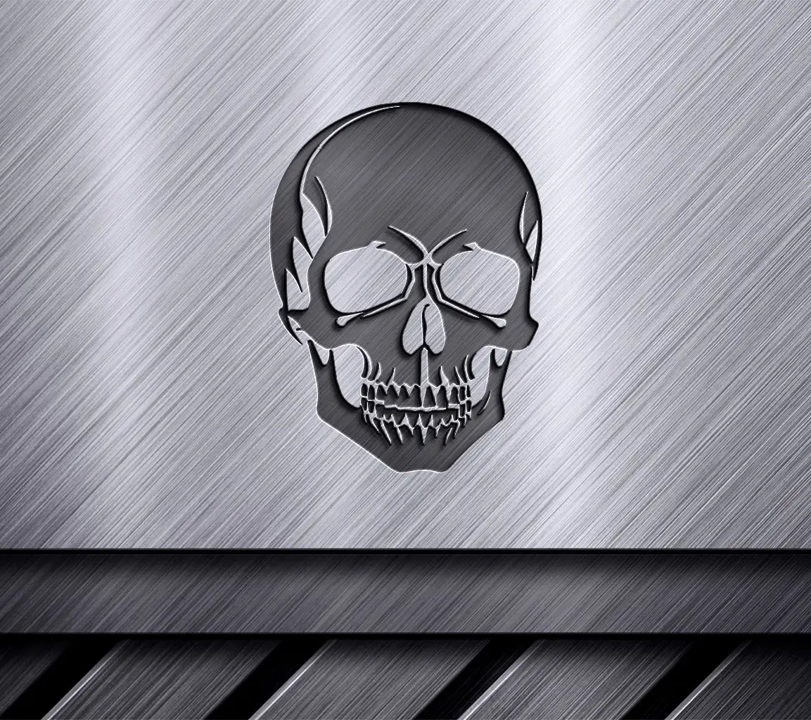  Skull SVG - Human Skull Flat Vector Icon SVG