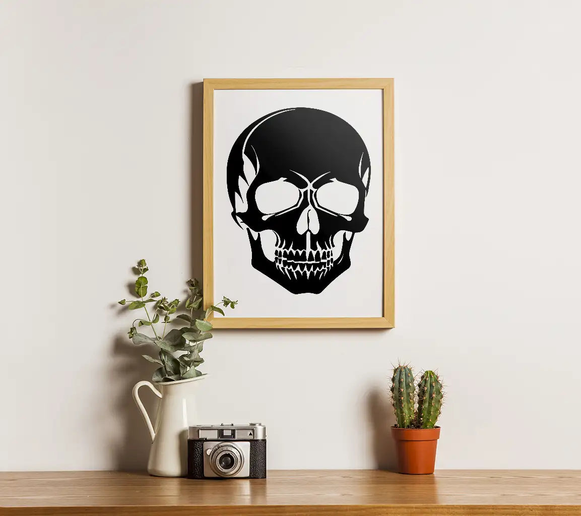  Skull SVG - Human Skull Flat Vector Icon SVG