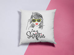 Taylor Swift "I am a Swiftie" Square Pillow Case | Taylor Swift Fan De | Taylor Swift Fan Decorative Pillow Case