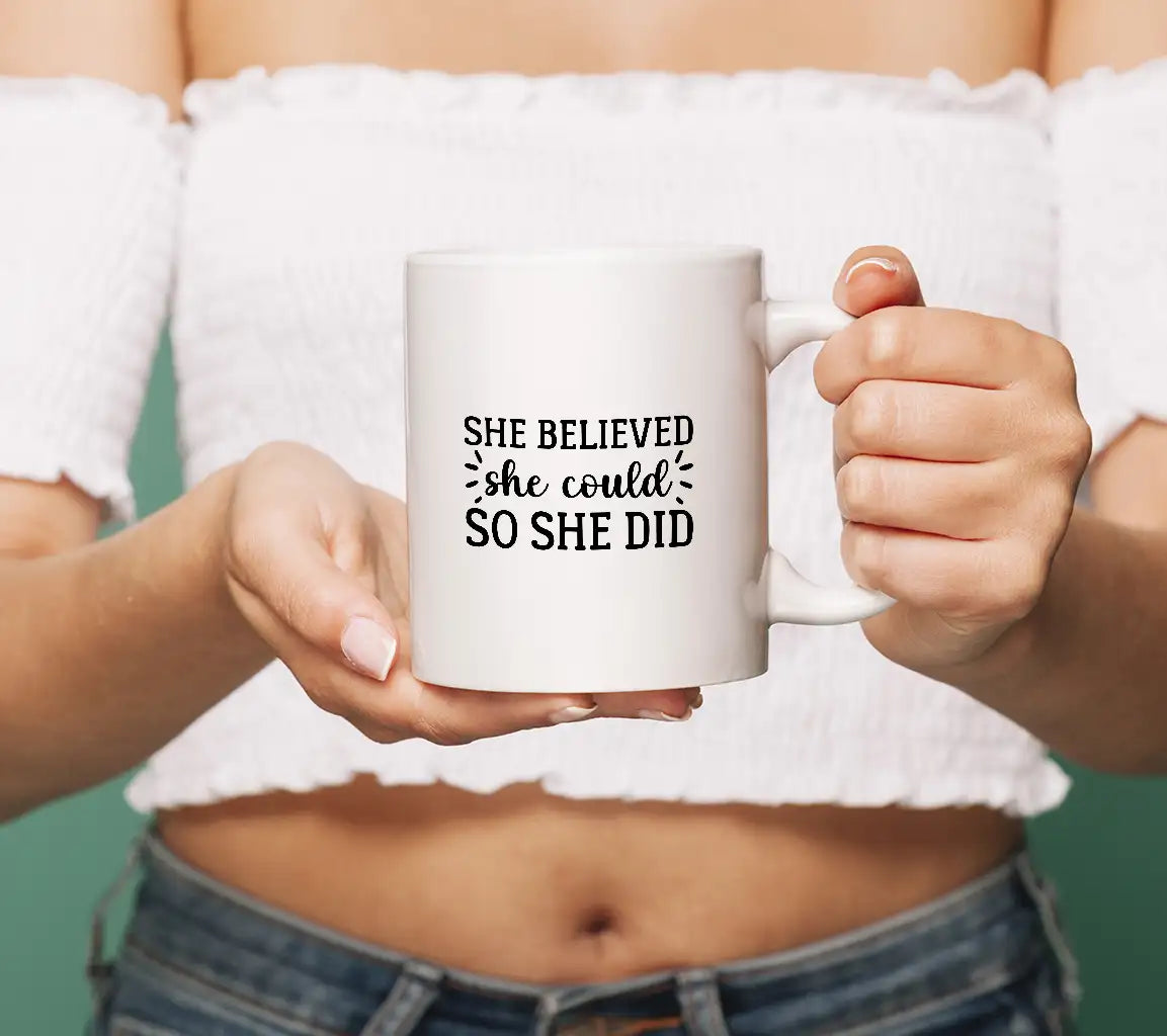 She Believed She Could So She Did -  Inspirational SVG Design Bundle SVG