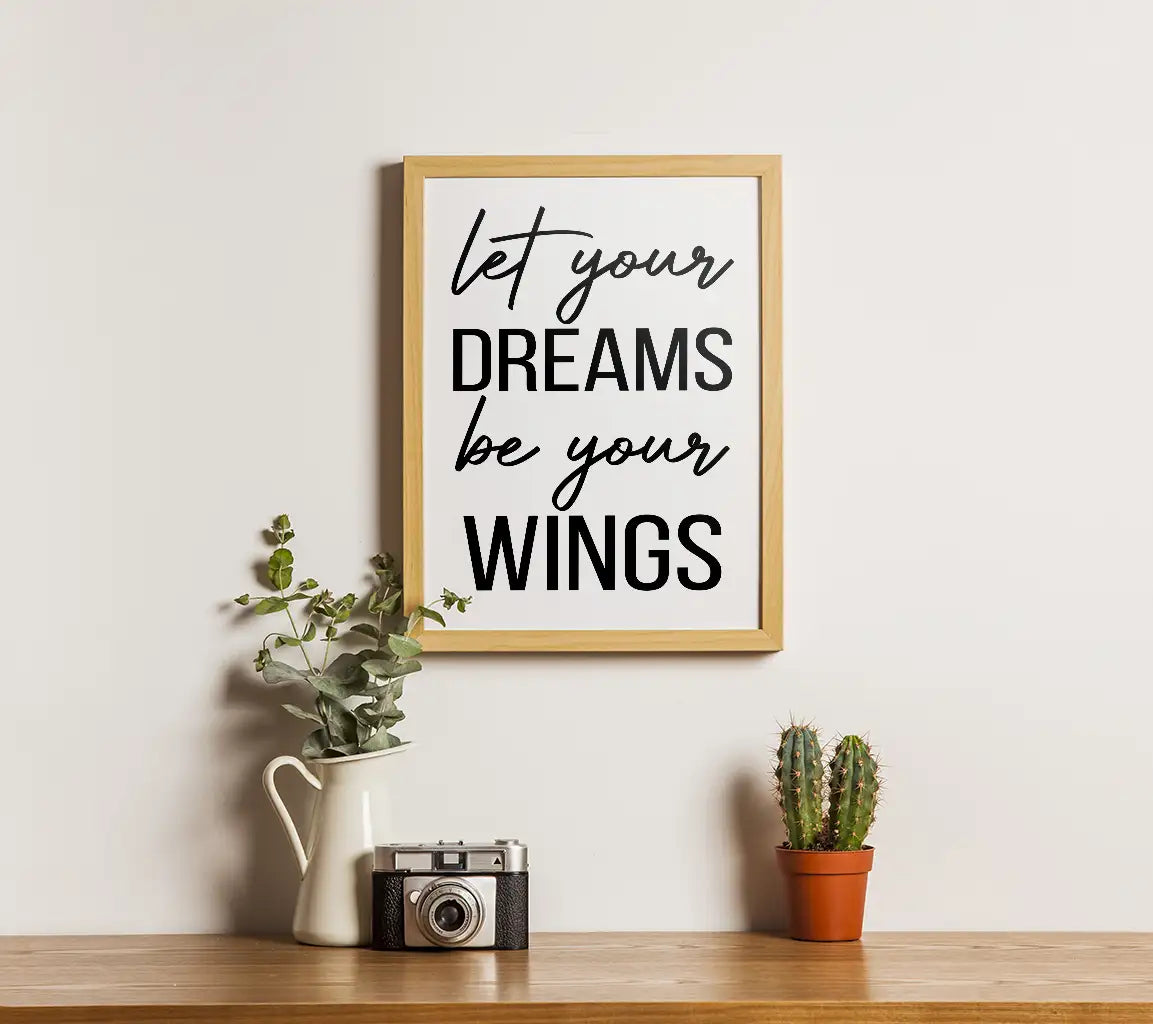 Let Your Dreams Be Your Wings - Inspirational  SVG Design Bundle SVG