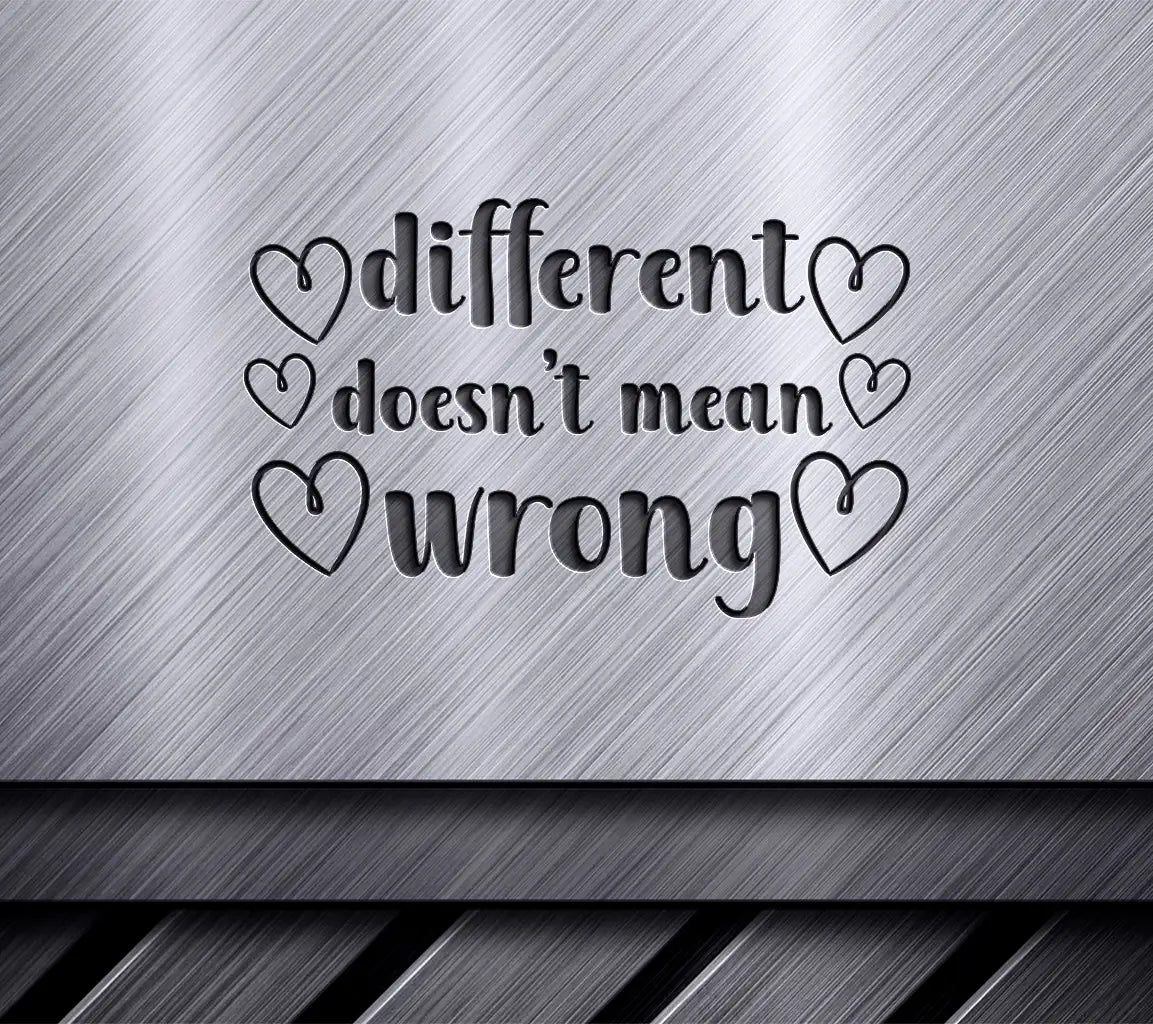 Different Doesnt Mean Wrong Inspirational SVG Design Bundle SVG