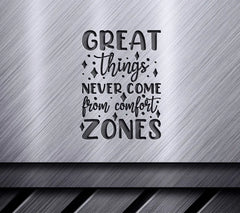 Great Things Never Come From Comfort Zones - Inspirational SVG Design Bundle SVG