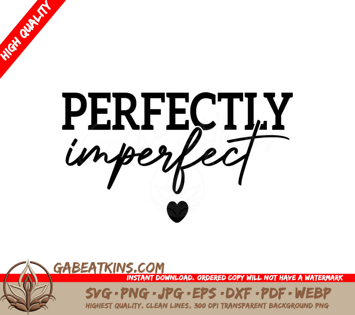 Perfectly Imperfect Heart SVG Design Bundle -  SVG