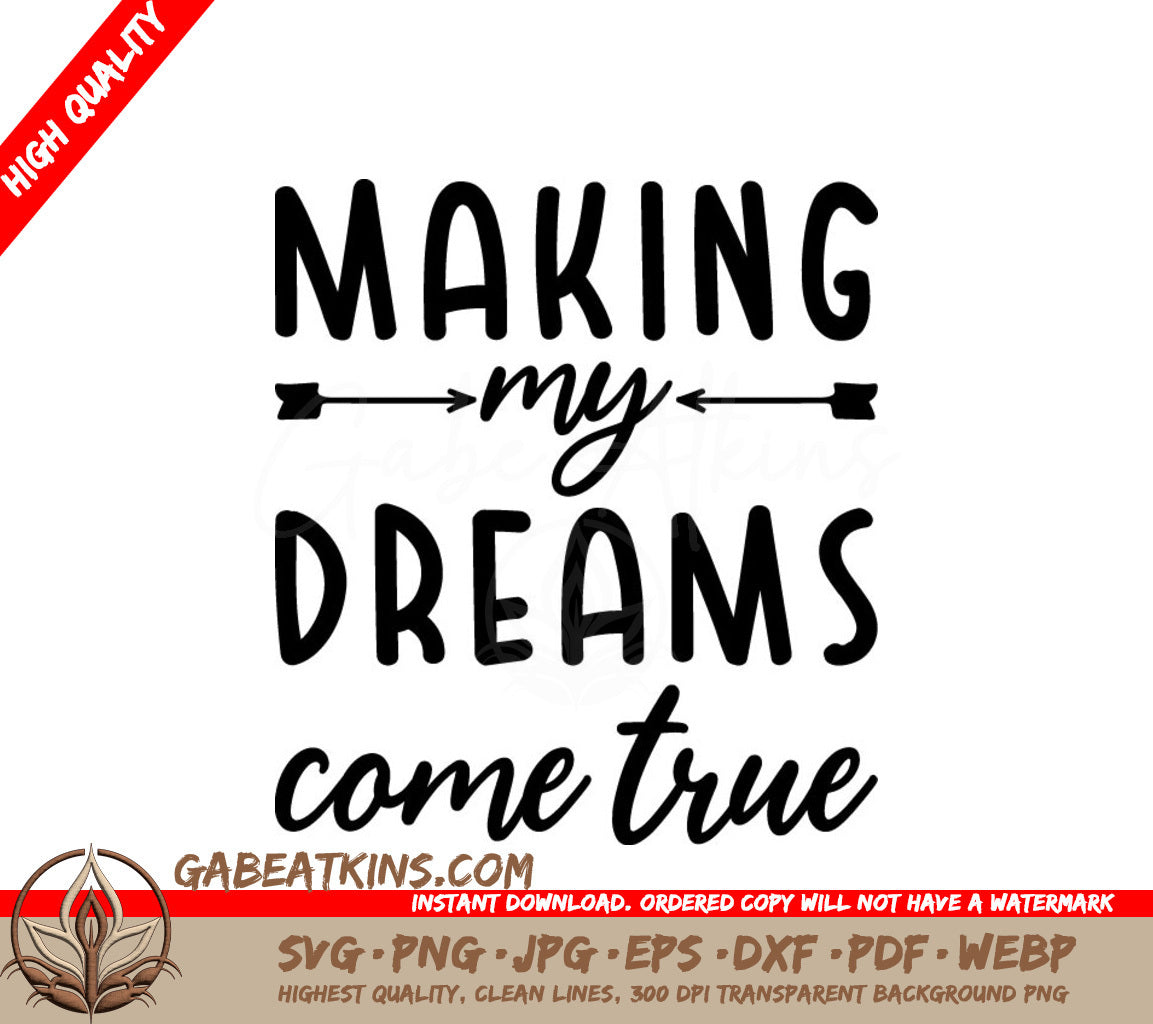 Dream Big  SVG - Inspirational Quote Design SVG