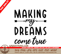 Dream Big  SVG - Inspirational Quote Design SVG