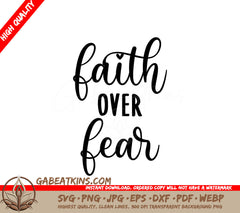 Faith Over Fear  SVG Design Bundle SVG