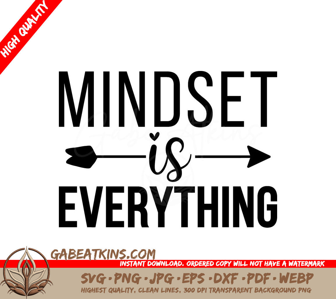 Mindset Is Everything  SVG Design Bundle SVG