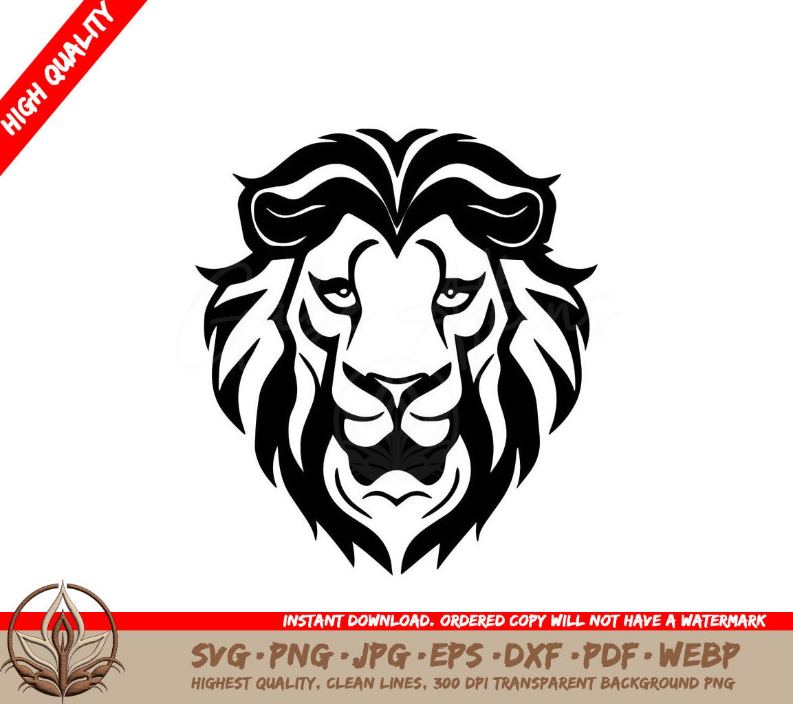 Lion Head Vector SVG 