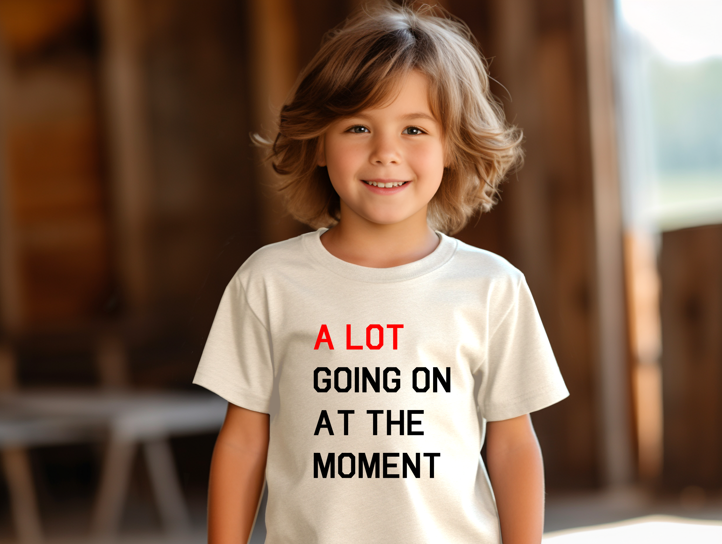 A LOT Going On At the Moment Kids' Tee | T-Shirt For Kids | A Lot Goin | Moment Kids' Tee