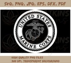 USMC Logo SVG Cut File | SVG, PNG, EPS, DFX, JPG, PDF, WEBP File | Eag | SVG, PNG, EPS, DFX, JPG, PDF, WEBP File