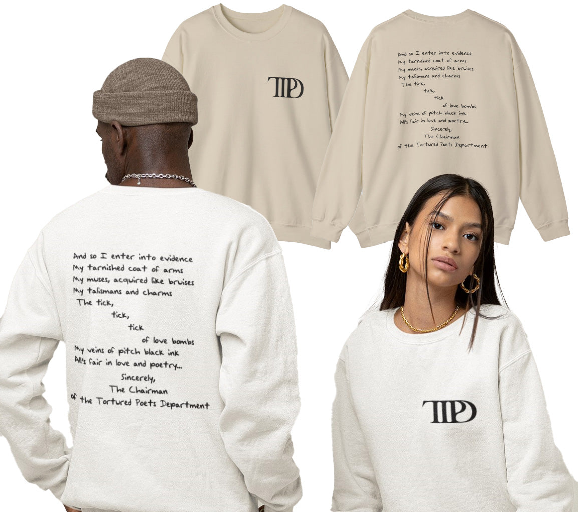 TTPD Sweatshirt, The Tortured Poets Department | Tortured Poets Department, Swiftie, Taylor Swift