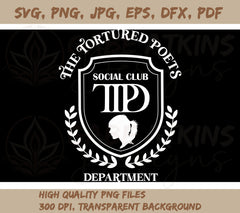 TTPD - The Tortured Poets Department Social Club SVG, PNG JPG, EPS, DX | Tortured Poets Department Social Club SVG, PNG JPG, EPS, DXF, PDF