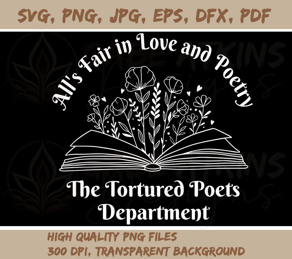 TTPD All Is Fair In Love and Poetry SVG, PNG JPG, EPS, DXF, PDF | The  | Poetry SVG, PNG JPG, EPS, DXF, PDF