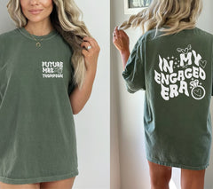 Personalized In My Engaged Era Shirt | Personalized Engagement T-Shirt | Unique Engagement Announcement Shirt