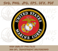 USMC Logo SVG Cut File | SVG, PNG, EPS, DFX, JPG, PDF, WEBP File | Eag | SVG, PNG, EPS, DFX, JPG, PDF, WEBP File