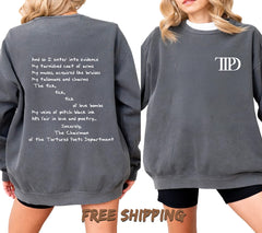 TTPD Sweatshirt, The Tortured Poets Department | Tortured Poets Department, Swiftie, Taylor Swift