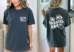 Personalized In My Engaged Era Shirt | Personalized Engagement T-Shirt | Unique Engagement Announcement Shirt