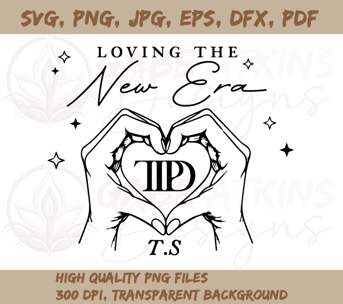 Loving The New Era TTPD Album SVG, PNG JPG, EPS, DXF, PDF | The Tortur | Era TTPD Album SVG, PNG JPG, EPS, DXF, PDF