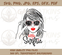 Taylor Swift SVG: Little Swiftie Design with 1989 Glasses for Kids | Expressive SVG Design for Taylor Swift Enthusiasts